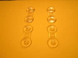 Fin screw plastic  deck plates set of 4